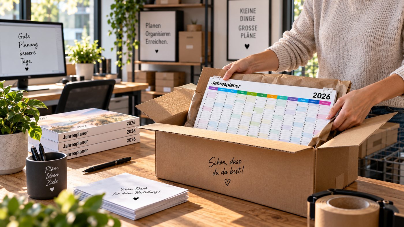 Bestellung wird sorgfältig verpackt